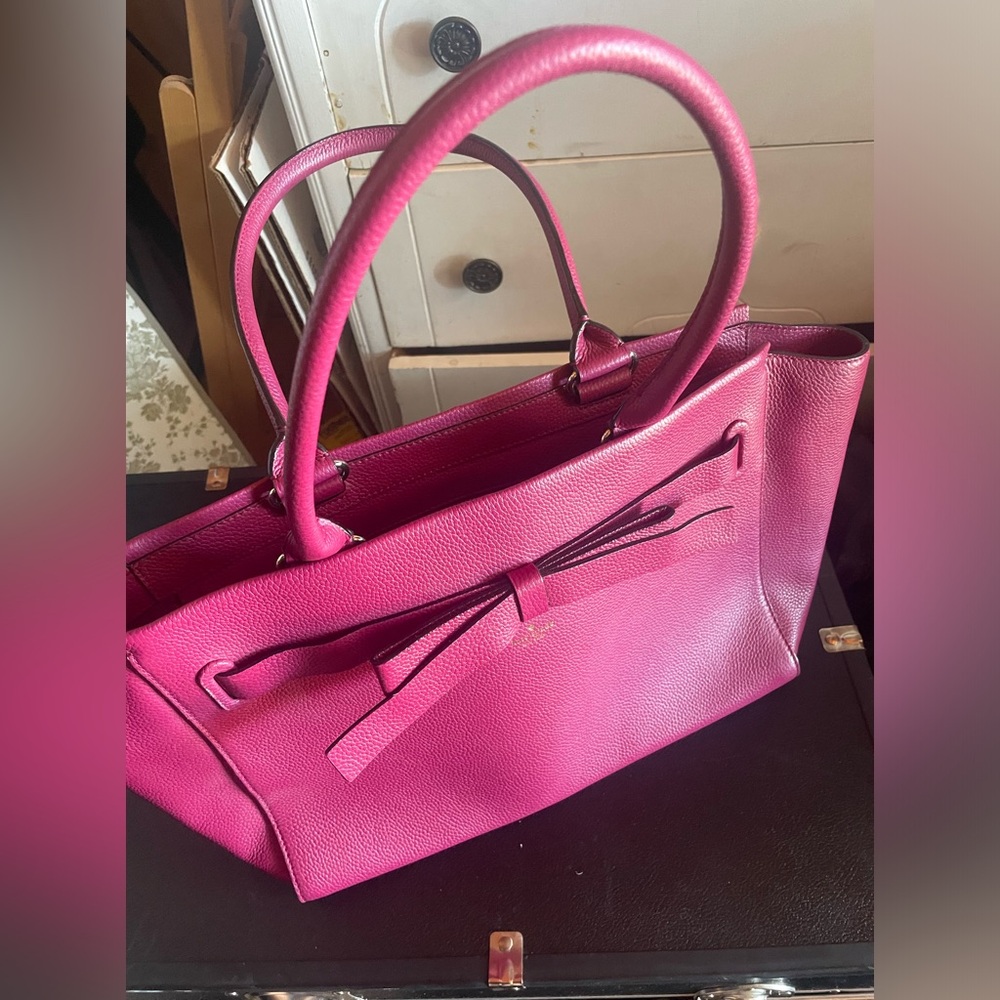 Kate Spade magenta tote bag